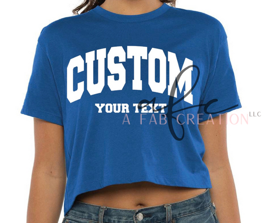 Custom Order Crop Tops